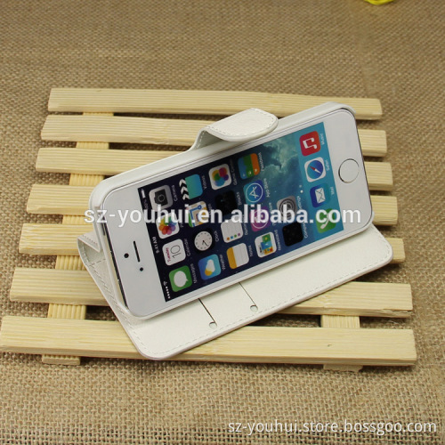 HOT SELLING Luxury for iPhone 5 5s PU Leather Flip Cover with Wallet